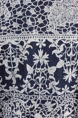 Lot 109 - A Vivienne Westwood Venetian lace print denim...