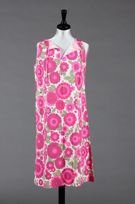 Lot 395 - A pair of Lord Anthony red denim 'flower power'...