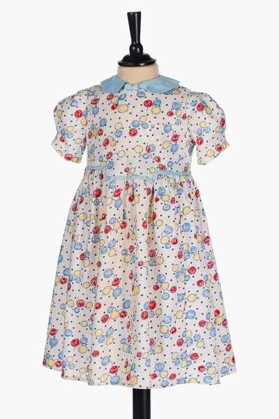 Lot 15 - A balloon printed cotton dress, worn by...