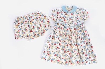 Lot 15 - A balloon printed cotton dress, worn by...
