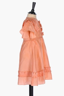 Lot 13 - Princess Elizabeth's pink rayon party dress,...