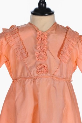 Lot 13 - Princess Elizabeth's pink rayon party dress,...