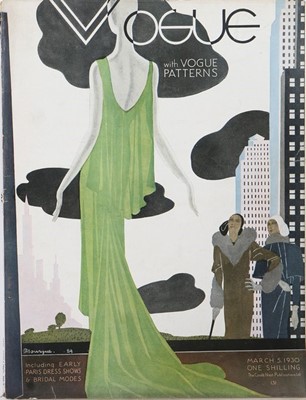 Lot 50 - British Vogue, January - December 1930, a near...