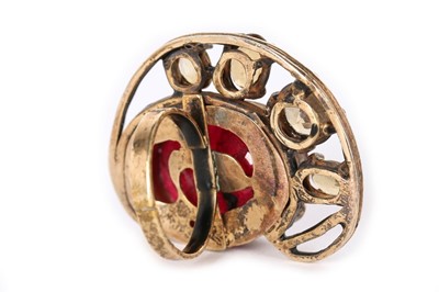 Lot 10 - A pair of Iradj Moini citrine and red corundum...
