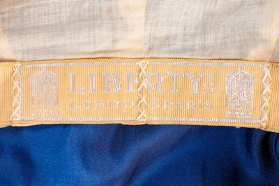 Lot 60 - A rare Liberty blue satin evening gown, circa...