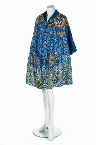 Lot 61 - A lavishly embroidered cape, altered from a...