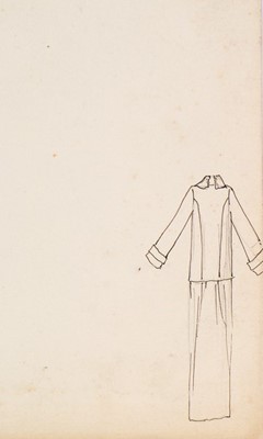 Lot 41 - Three Lucile studio fashion sketches, circa...