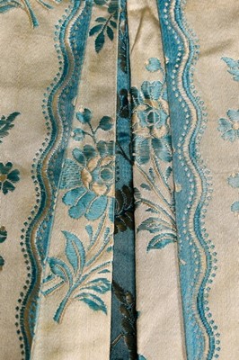 Lot 31 - A striped satin robe la Franaise, circa 1770,...