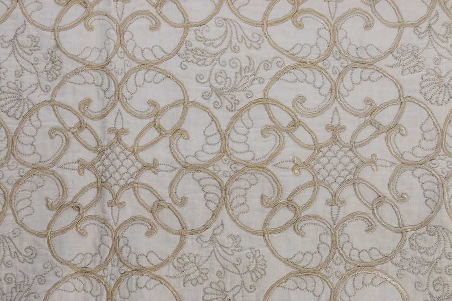 Lot 26 - An embroidered cradle cover, English, circa...