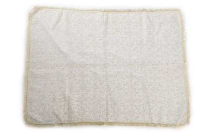 Lot 26 - An embroidered cradle cover, English, circa...