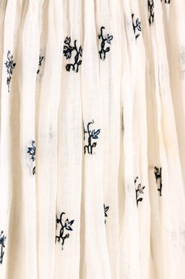 Lot 35 - A sprigged muslin dress, circa 1815,...