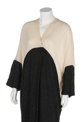 Lot 62 - A fine beaded opera coat, 1920s, with large...