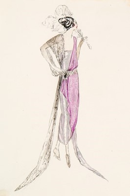 Lot 42 - Two Lucile fashion sketches, circa 1920,...