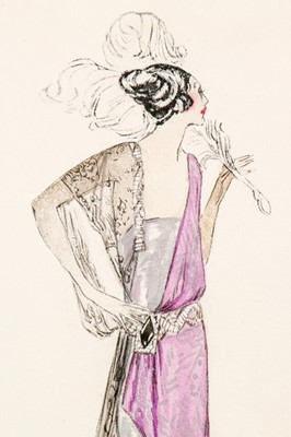 Lot 42 - Two Lucile fashion sketches, circa 1920,...