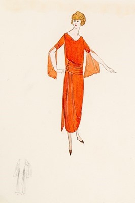 Lot 43 - Three Lucile studio sketches, early 1920s,...