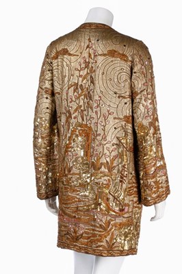 Lot 65 - A gold lamé orientalist jacket, late 1920s,...