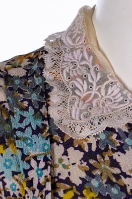 Lot 71 - A Callot Soeurs floral printed crêpe summer...