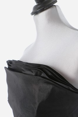 Lot 74 - A Lucile Manguin black taffeta evening gown,...
