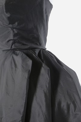 Lot 74 - A Lucile Manguin black taffeta evening gown,...