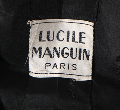 Lot 74 - A Lucile Manguin black taffeta evening gown,...