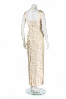 Lot 75 - A Maggy Rouff couture sequined satin evening...