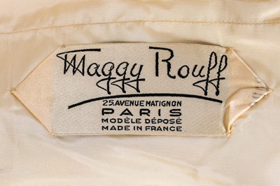 Lot 75 - A Maggy Rouff couture sequined satin evening...