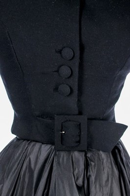 Lot 83 - A rare Christian Dior couture black cashmere...