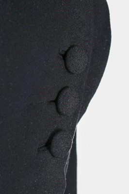 Lot 83 - A rare Christian Dior couture black cashmere...