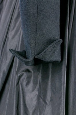 Lot 83 - A rare Christian Dior couture black cashmere...