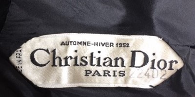 Lot 83 - A rare Christian Dior couture black cashmere...