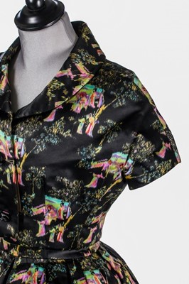 Lot 84 - A Christian Dior couture 'Japanese' chiné...