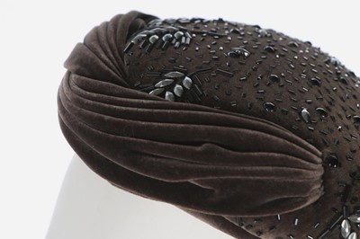 Lot 88 - Two Christian Dior hats, mid 1950s, both...