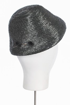 Lot 88 - Two Christian Dior hats, mid 1950s, both...