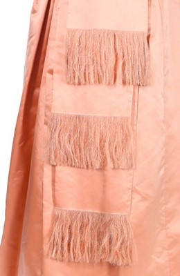 Lot 89 - A Christian Dior London salmon-pink satin ball...