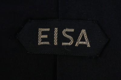 Lot 96 - A Balenciaga couture black gros de Naples silk...