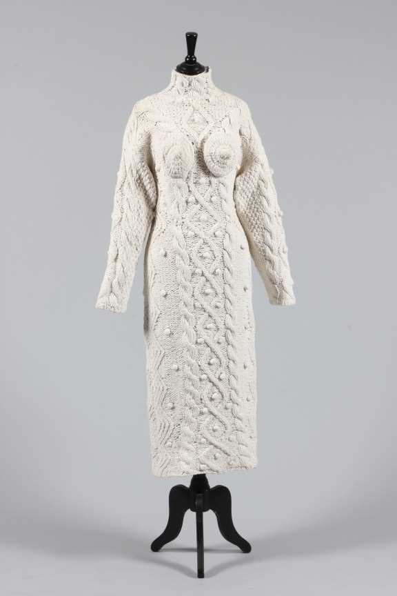 Lot 128 - A Jean Paul Gaultier cable-knit dress,