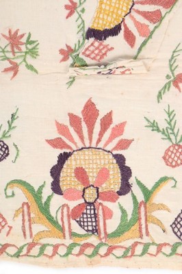 Lot 90 - A pair of embroidered but un-cut waistcoat...