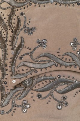 Lot 88 - A gentleman's embroidered buff silk waistcoat,...