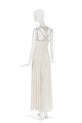 Lot 40 - Alexander McQueen ivory jersey evening gown, 'Neptune', Spring-Summer 2006