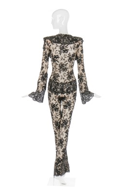 Lot 43 - Alexander McQueen black lace jumpsuit, 'Widows of Culloden', Autumn-Winter 2006-07