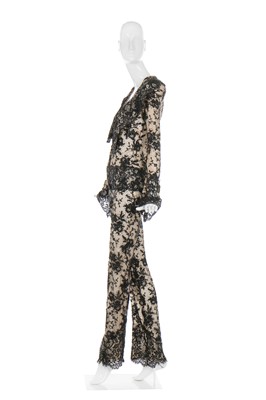 Lot 43 - Alexander McQueen black lace jumpsuit, 'Widows of Culloden', Autumn-Winter 2006-07