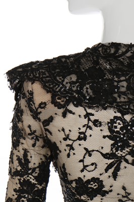Lot 43 - Alexander McQueen black lace jumpsuit, 'Widows of Culloden', Autumn-Winter 2006-07