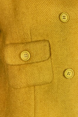 Lot 126 - A Balenciaga couture mustard tweed suit, circa 1967