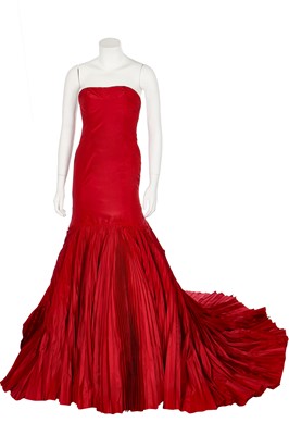 Lot 213 - An Alexander McQueen red silk taffeta ballgown, 'The Man Who Knew Too Much' collection, A/W 2005-06