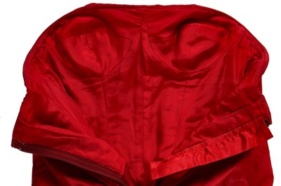 Lot 213 - An Alexander McQueen red silk taffeta ballgown, 'The Man Who Knew Too Much' collection, A/W 2005-06