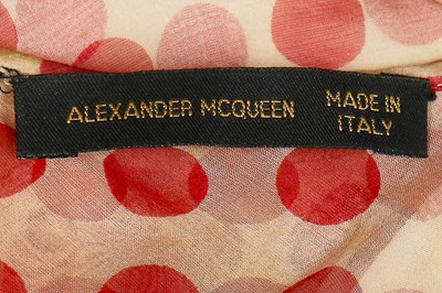 Lot 238 - An Alexander McQueen red polka-dot chiffon dress, 'Dance of the Twisted Bull' collection, Spring-Summer 2002
