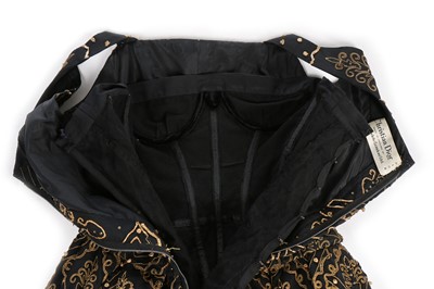 Lot 379 - A Dior London embellished black faille cocktail dress, model 'Mexico', Autumn-Winter 1954-55