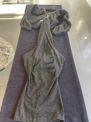 Lot 170 - A fine and rare John Galliano knitted wool 'pouch' dress, 'Forgotten Innocents' collection, Autumn-Winter 1986-87