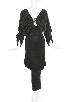 Lot 170 - A fine and rare John Galliano knitted wool 'pouch' dress, 'Forgotten Innocents' collection, Autumn-Winter 1986-87