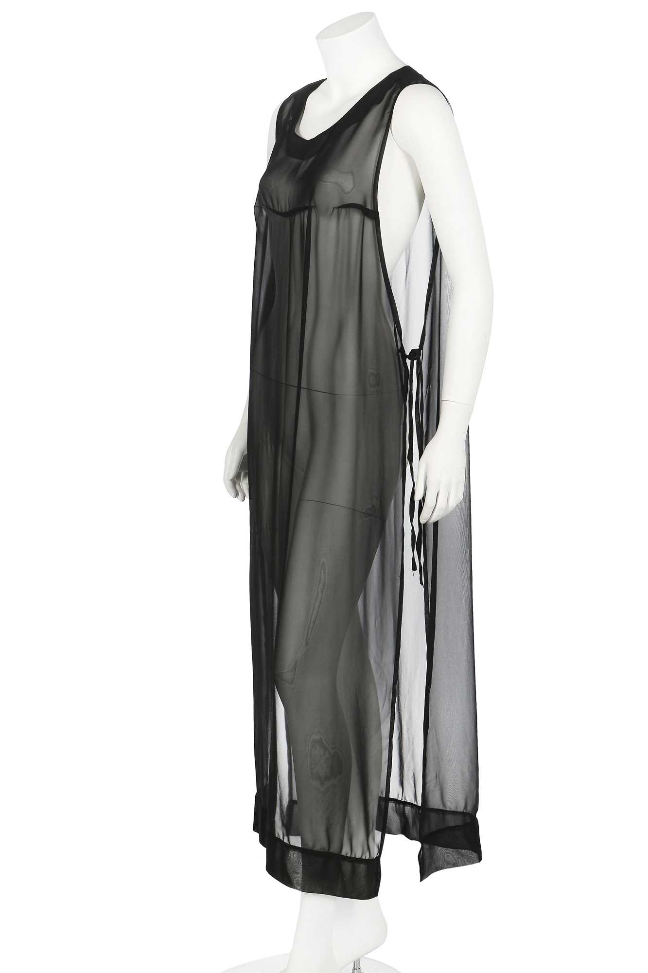 Lot 191 - A rare and early Martin Margiela chiffon tabard dress, Autumn-Winter 1991-92